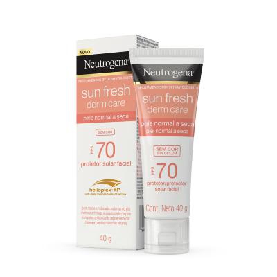 Protetor Solar Facial Neutrogena Sun Fresh Derm Care Sem Cor FPS70 40g